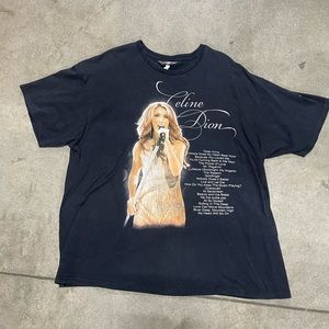 Vintage Celine dion tour shirt